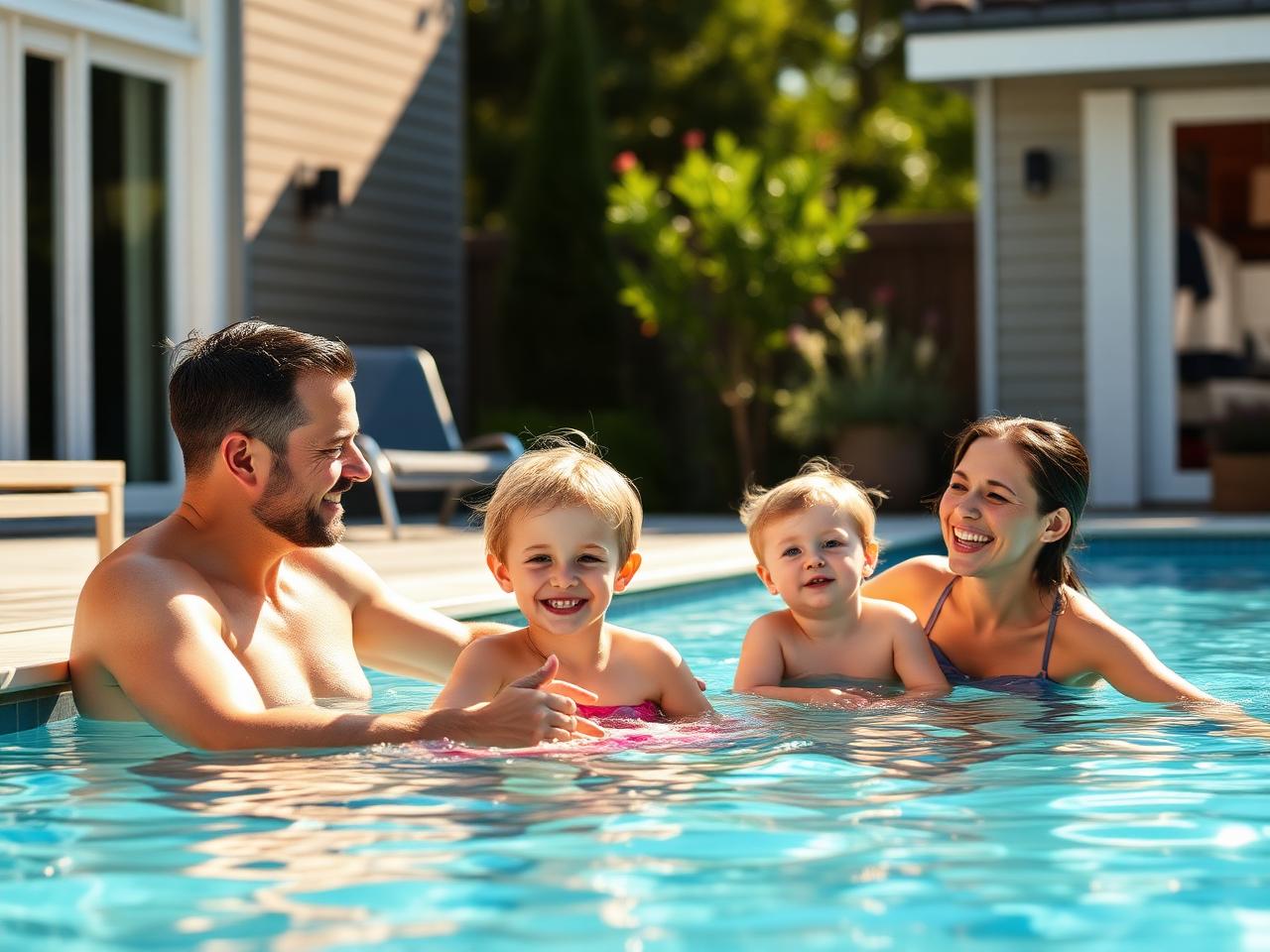 Espace familial en été